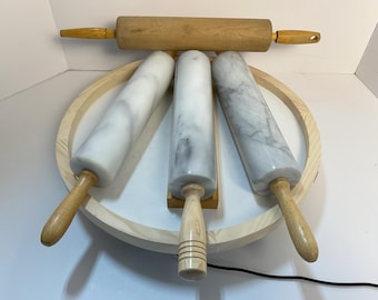 Marble rolling pins, four choices Kitchen magic pie crust perfection rolling pin, marble excellent condition, Gourmet kitchen. Choice of 4