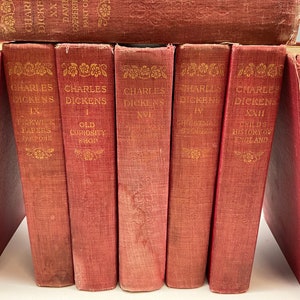 Charles Dickens classics, Vintage 1911 set of eleven books. Antique great graphics. REDUCED! SHIPS FREE Lower 48