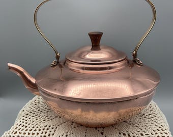 Copper Tea kettles, Vintage Revere, vintage Portugal 1930&#39;s to 1940&#39;s price is for one with FREE shipping.
