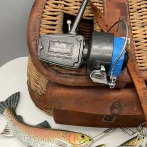 Vintage Sears Roebuck and Co. #420 Fishing reel. Ready to catch the big one.