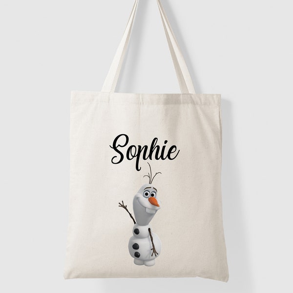 Tote Bag personnalisable  Reine des Neiges Olaf Disney