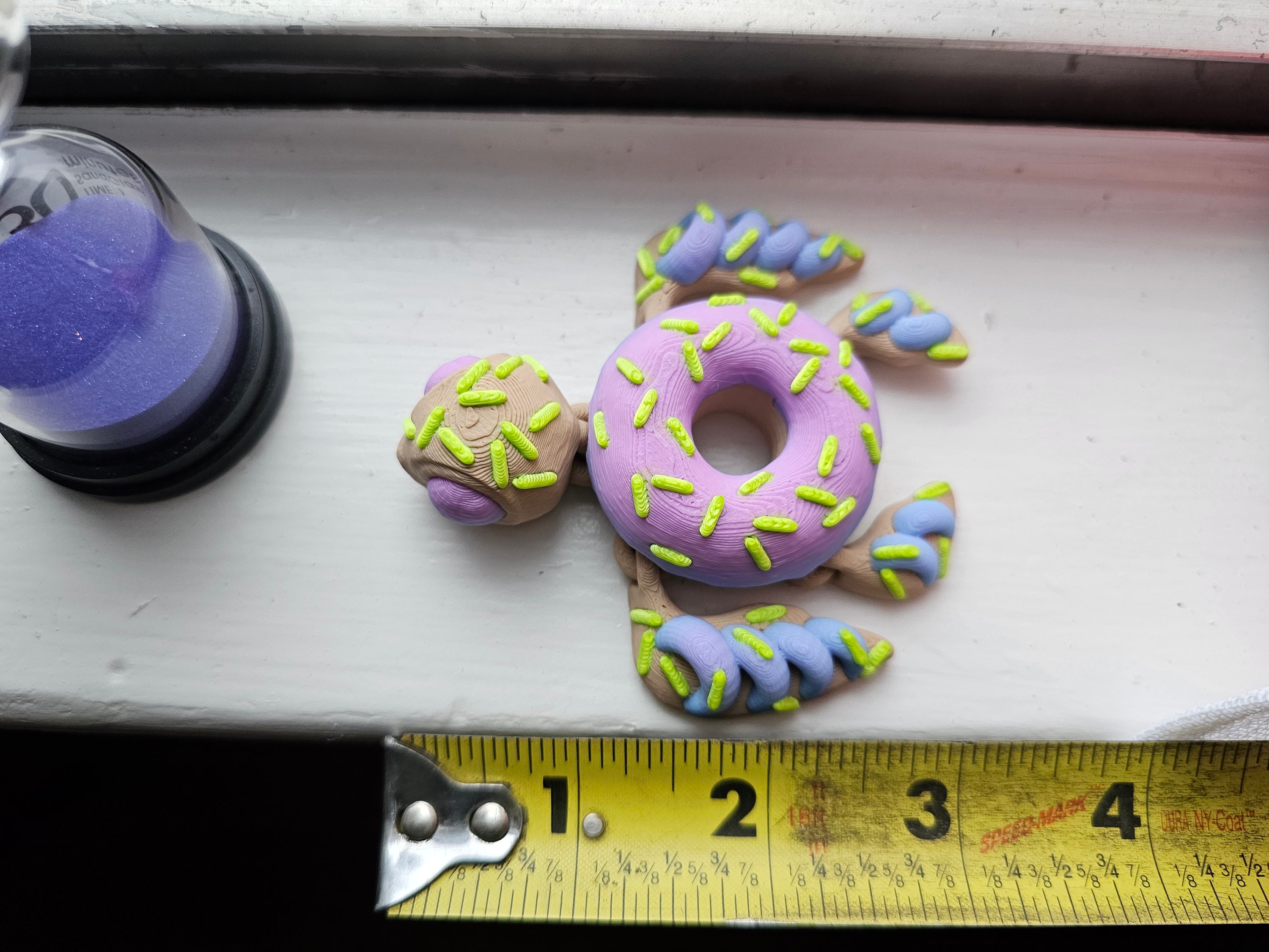 Turtle Donut Fidget With Sprinkles Articulated 3D Printed Etsy