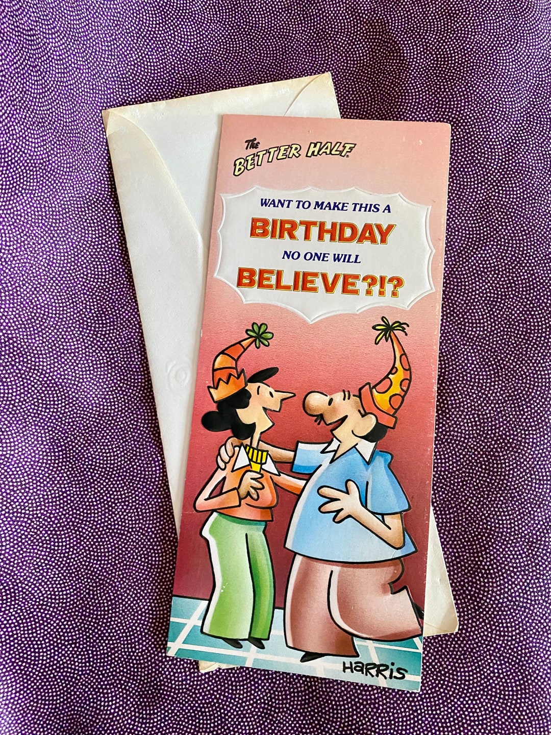 Vintage Funny Birthday Card or Ephemera. Combine Purchases for Etsy