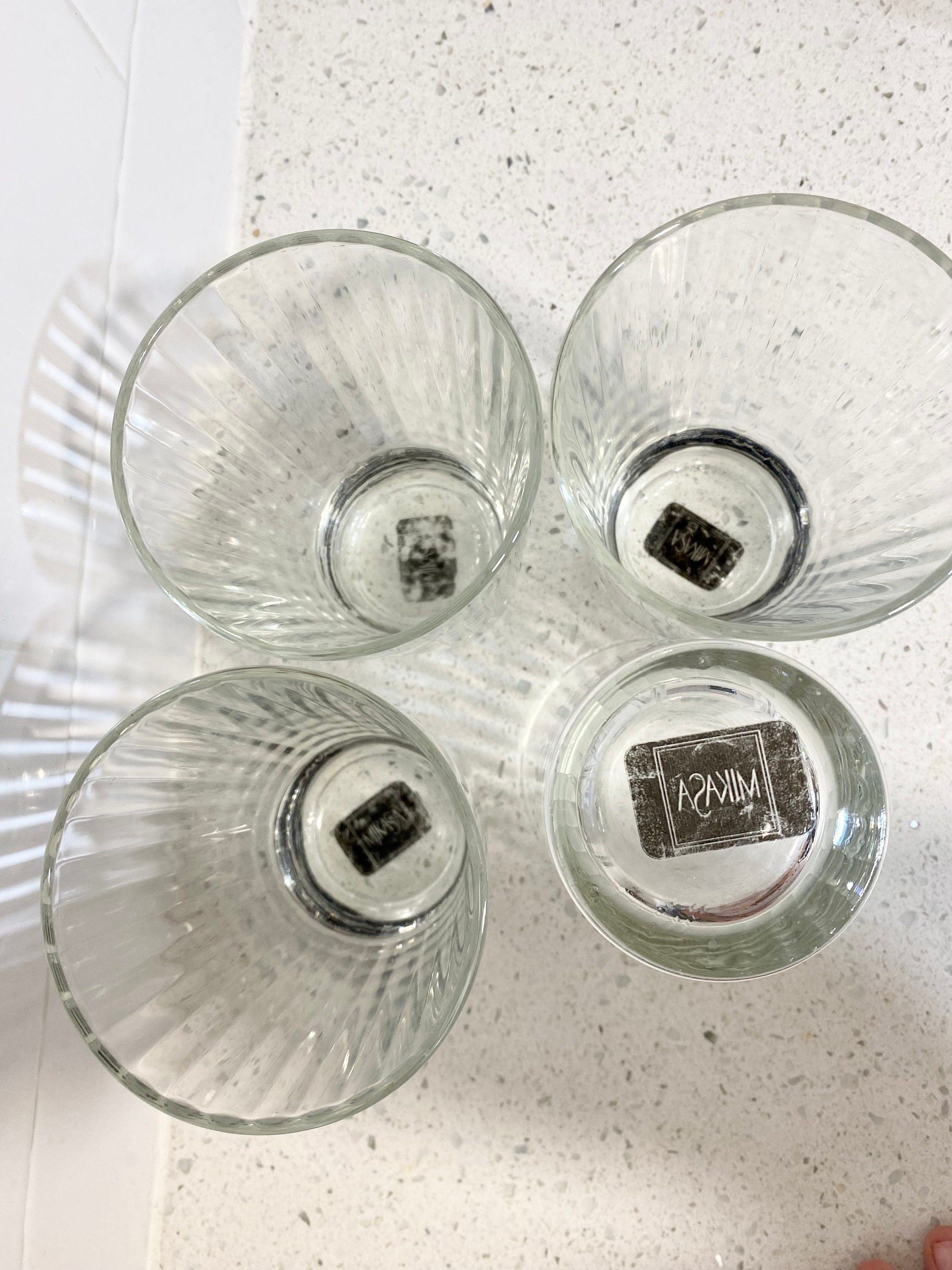 Set of 2 Mikasa Tumbler Glasses Water High Ball Glasses Combine