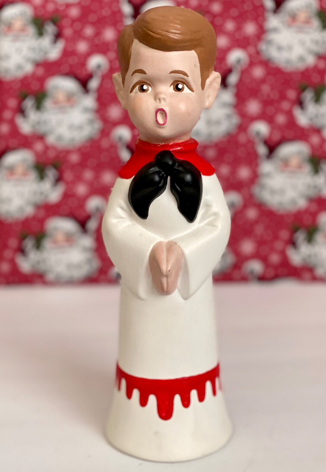 Meet Paulie, the Hand Painted Xmas Choir Boy Born in 1994. Combine