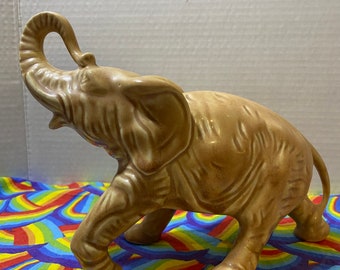 Large Elephant Figure/Statue - Chalkware or Ceramic