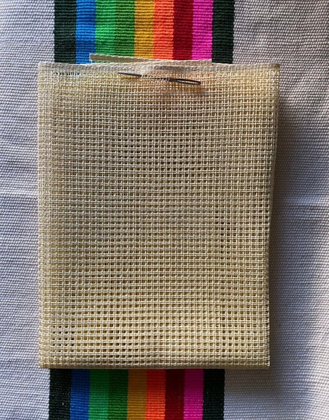 Vintage Dahlia Quickpoint Needlepoint Pillow Kit / Plastic Canvas/ DIY