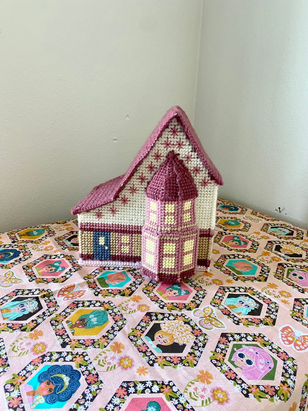 Victorian Plastic Canvas Music Box House / Handmade Combine Etsy