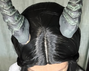 Dragon Style Horns - Magnetic Wig Attachment