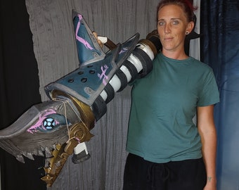 Fishbones Rocket Launcher Prop - Arcane Inspired, 4ft EVA Foam