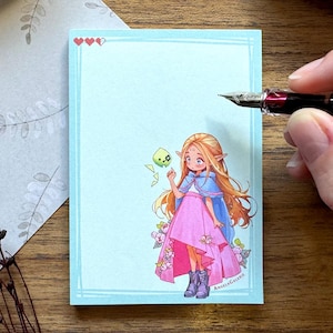 Chibi Magical Elf Princess Memopad: Eco-Friendly Notepads - TLOZ Art