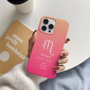 Funda de teléfono con gráfico de astrología personalizada MAGSAFE para iphone 14 Pro Max degradado de colores Pastel funda magnética para teléfono 14 Pro 13 Pro Max iphone 13