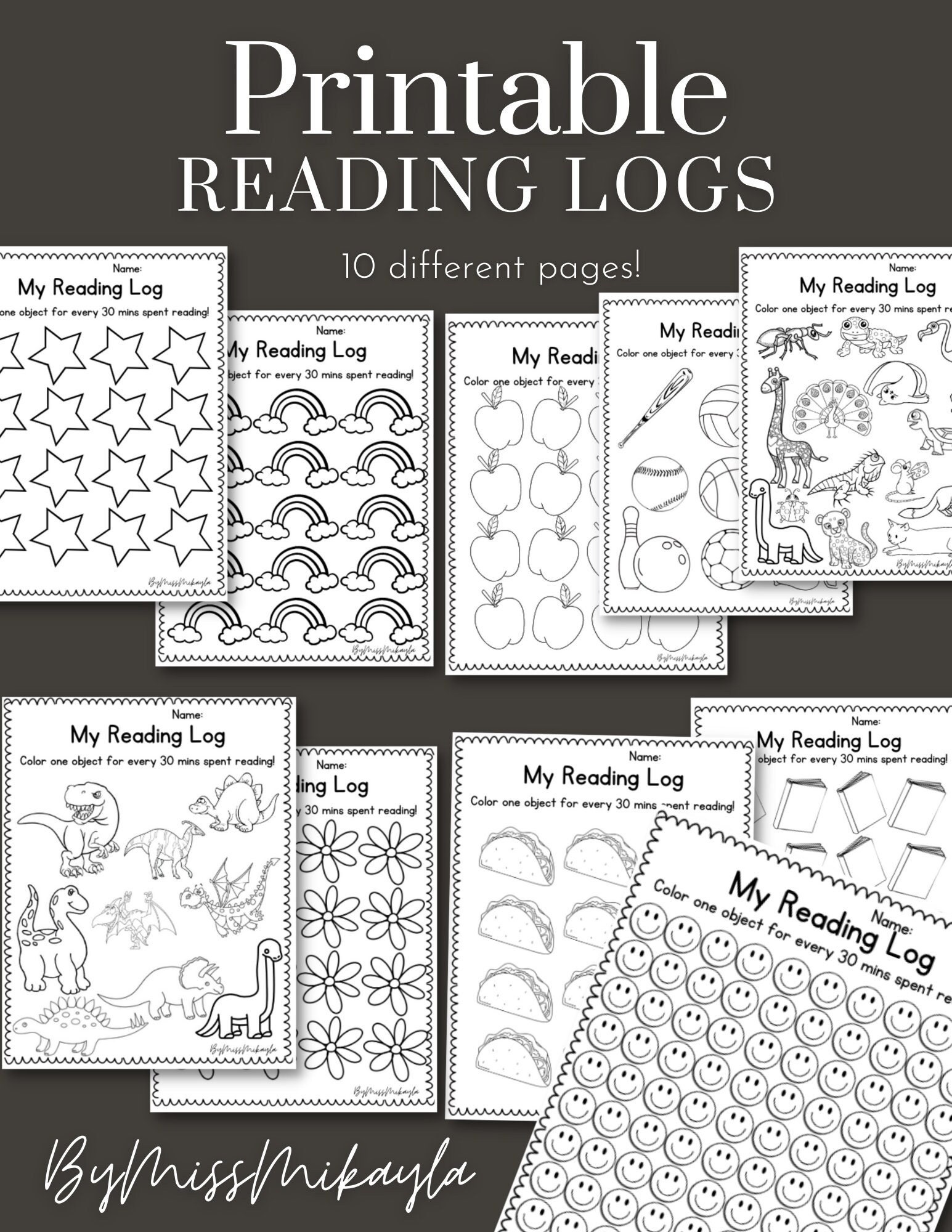 Printable Reading Logs | Reading Reward Chart | Summer Reading Log ...