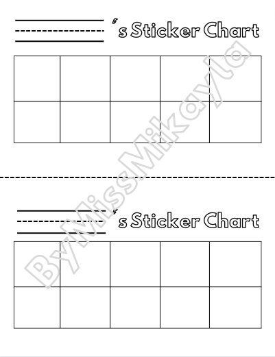 Printable Sticker Charts Bundle | Reward Chart | Behavior Chart | Kids ...