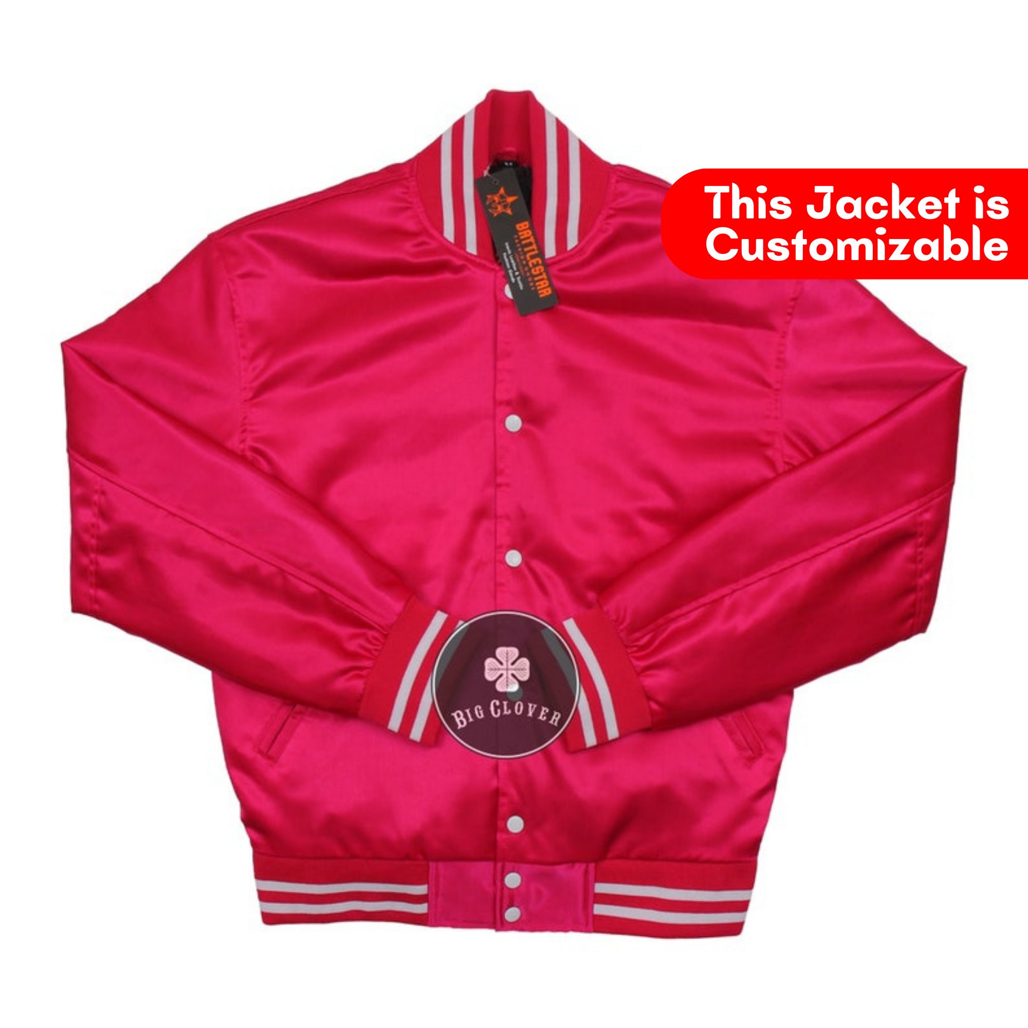 Blank satin baseball jackets sale