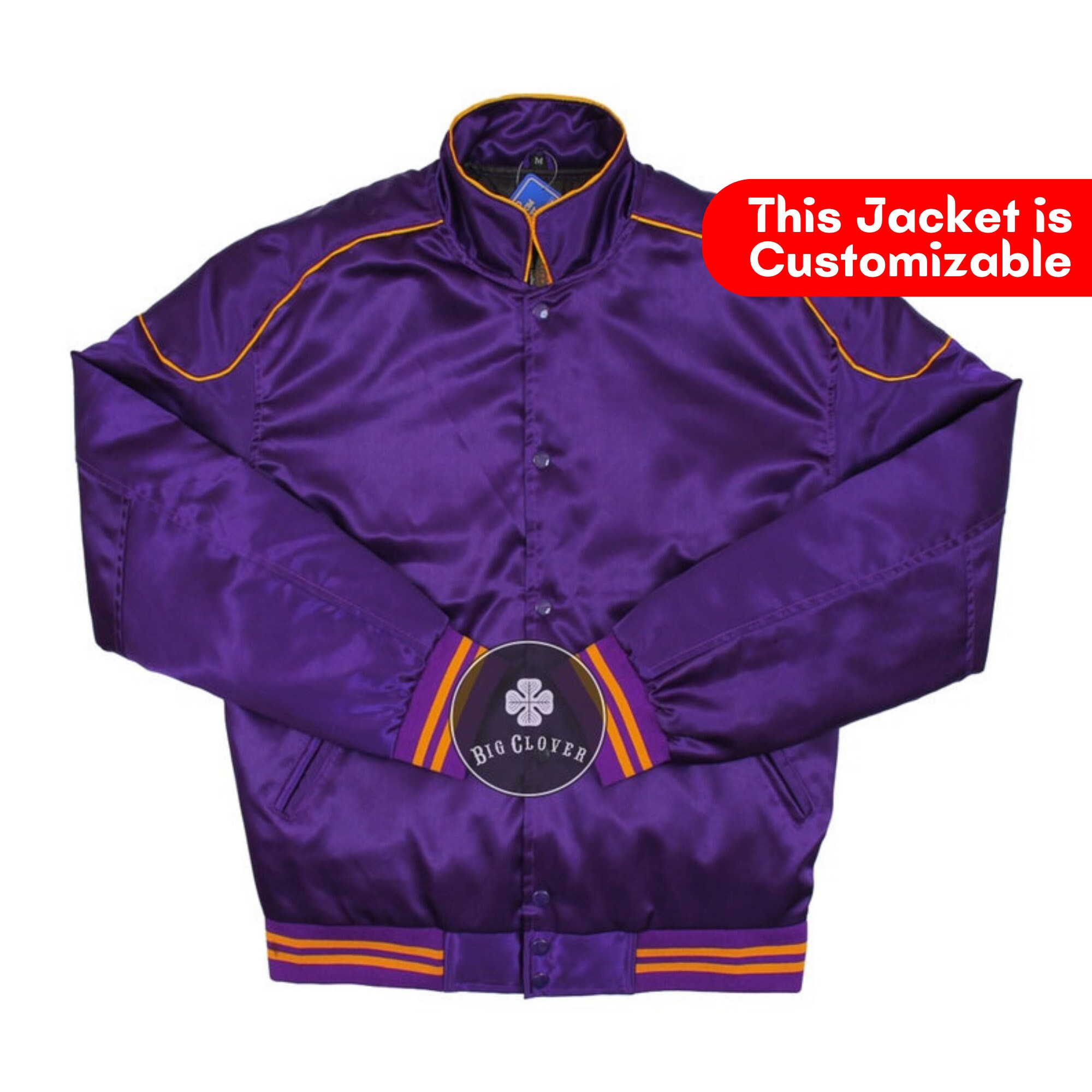 Handmade Purple Satin High School Letterman Baseball Bomber Blank Mid Season Varsity Streetwear College Jacket Etsy Canada