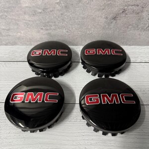 4PCS 6 LUGS Black For CHEVY SILVERADO 1500 TAHOE AVALANCHE CENTER WHEEL CAP HUB