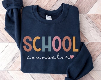 School Counselor Sweatshirt Gift, School Counselor Shirt, School Counselor Crewneck Sweater,Mental Health School Counseling Staff Shirt Gift