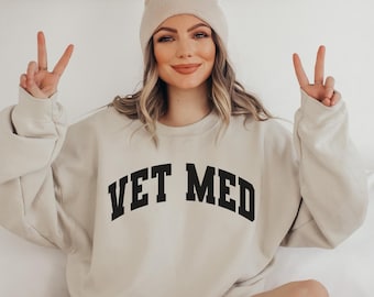 Vet Med Crewneck Sweatshirt Gift, Veterinary Medicine Crewneck Sweater Gift, Veterinary Vet Med Technician Assistant Student Graduation Gift