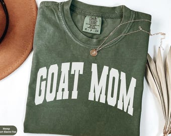 Comfort Colors® Goat Mom Shirt, Goat Mom Sweatshirt Gift, Goat Mama Crewneck Sweater, Goat Owner Gift, Goat Lover Tee, Farm Animal Mom Gift