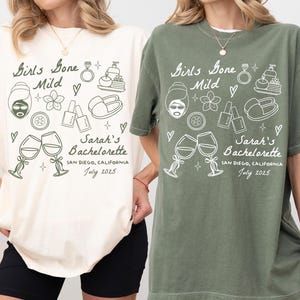 Girls Gone Mild Bachelorette Shirt, Custom Spa Weekend Bachelorette Comfort Colors® Shirt, Personalized Pampered Bride Spa Bach Club T-Shirt