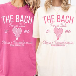 CUSTOM Tennis Bachelorette Shirt, Personalized Tennis Bachelorette Party Shirt, Country Club Bachelorette, Palm Springs Social Club Bach Tee