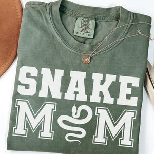 Snake Mom Comfort Colors® Shirt Gift, Snake Mom Sweatshirt, Ball Python Snake Lover Long Sleeve Tee, Pet Corn Snake Owner Crewneck Sweater