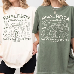 Final Fiesta Bachelorette Shirt, Custom Mexico Bachelorette TShirt, Personalized Fiesta Bride Tee, Tulum Cabo Girls Trip Bridal Party Shirt