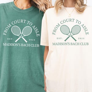 CUSTOM Tennis Bachelorette Shirt, Personalized Tennis Bachelorette Party Shirt, Country Club Bachelorette, Palm Springs Social Club Bach Tee
