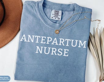 Antepartum Nurse Comfort Colors® Shirt Gift, Antepartum RN Sweatshirt, High Risk OB Long Sleeve Tee, Maternity Nurse Crewneck Grad Gift