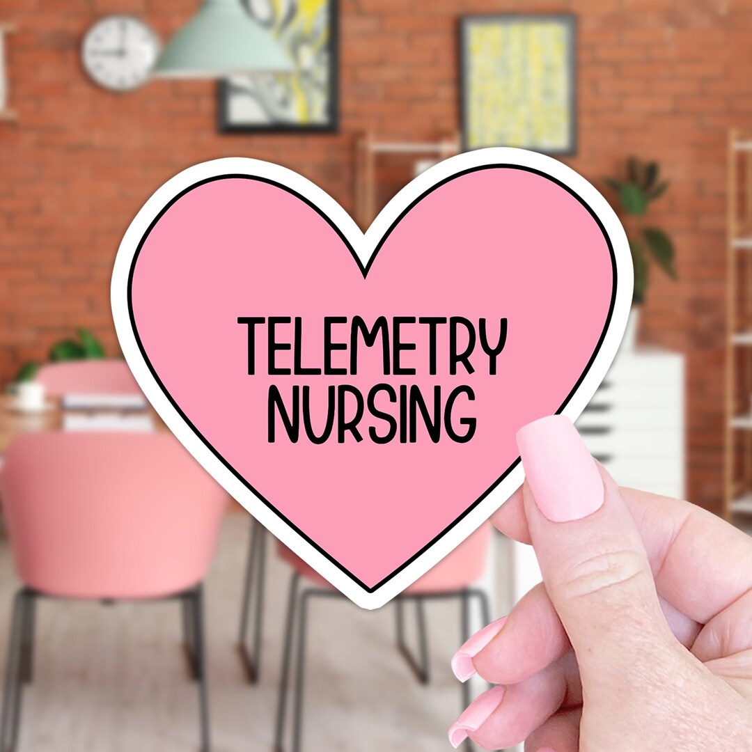 Telemetry Nurse Sticker Gift Telemetry Nurse Laptop Water Etsy
