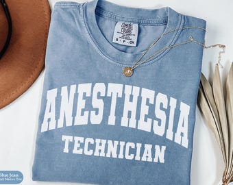 Anesthesia Technician Comfort Colors® Shirt Gift, Anesthesia Tech Sweatshirt, Anesthesia Technician Long Sleeve Tee, Tech Graduation Gift