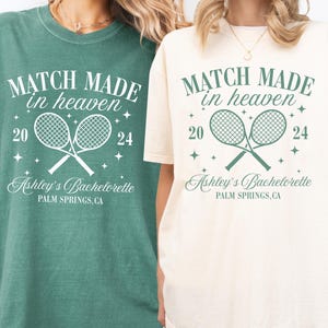 CUSTOM Tennis Bachelorette Shirt, Personalized Tennis Bachelorette Party Shirt, Country Club Bachelorette, Palm Springs Social Club Bach Tee