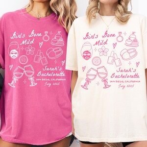 Girls Gone Mild Bachelorette Shirt, Custom Spa Weekend Bachelorette Comfort Colors® Shirt, Personalized Pampered Bride Spa Bach Club T-Shirt