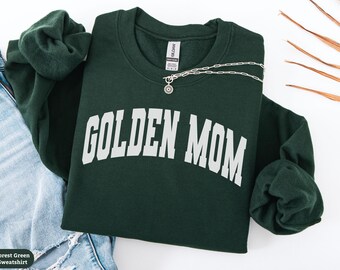 Golden Mom Sweatshirt Gift, Golden Retriever Mom Shirt, Golden Retriever Mom Crewneck Sweater, Golden Mama Tee, Dog Owner Gift