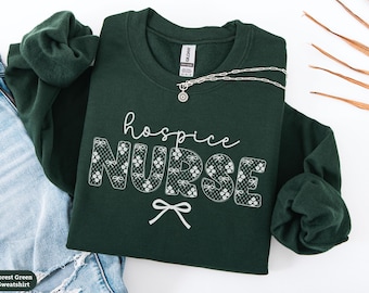 Hospice Nurse Coquette Sweatshirt, Hospice Rn Shirt, Palliative Care Nurse Crewneck Sweater, Hospice Nursing Tee, Nurse Appreciation Gift