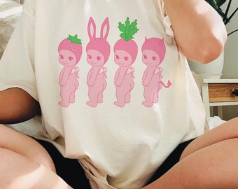 Sonny Angel T-shirt Pink Kewpie Cherub Comfort Colors Tee Girly Oversized Shirt Sonny Angel Graphic Tee Cute Pink Sonny Angel Lover Gift Tee