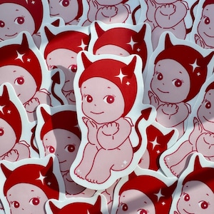 Sonny Angel Sticker Cute Kewpie Cherub Vinyl Sticker Matte Waterproof Die Cut Decal Pastel Aesthetic Laptop Water Bottle Sticker Y2K Trendy