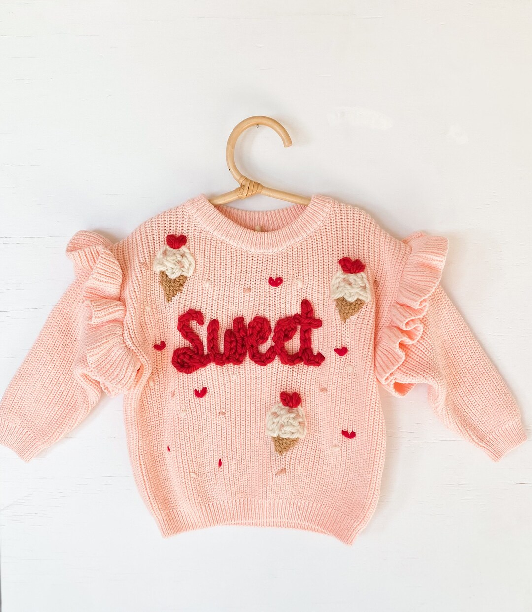 Sweet Ice Cream Cone Sweater Etsy