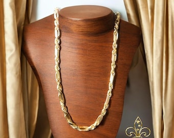 6.mm- 22  inches long LUXURY ITALIAN MILANO gold plated #67