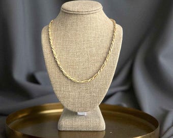 LUXURY Gold Italian MILANO Chain, 14k/SS  (4 mm, 24 inches #27)