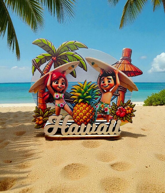 HAND MADE HAWAIIAN Magnet 78 Mm X 87 Mm - 25 Thickness - Etsy