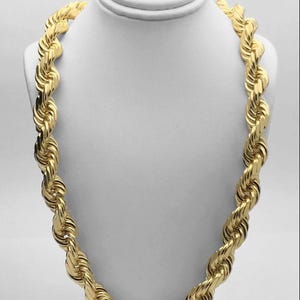 ROPE 14 MM-24 INCHES (gold plated)(337)