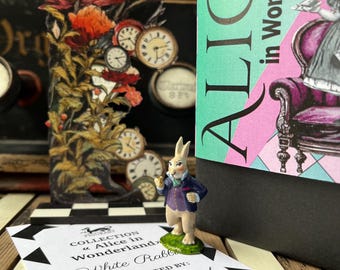 O Coelho Branco - Alice no País das Maravilhas estatueta colecionável