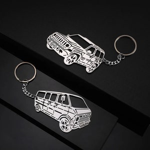 Personalized Car Keychain: Stainless Steel Auto Keyring, Gift For Him/Her