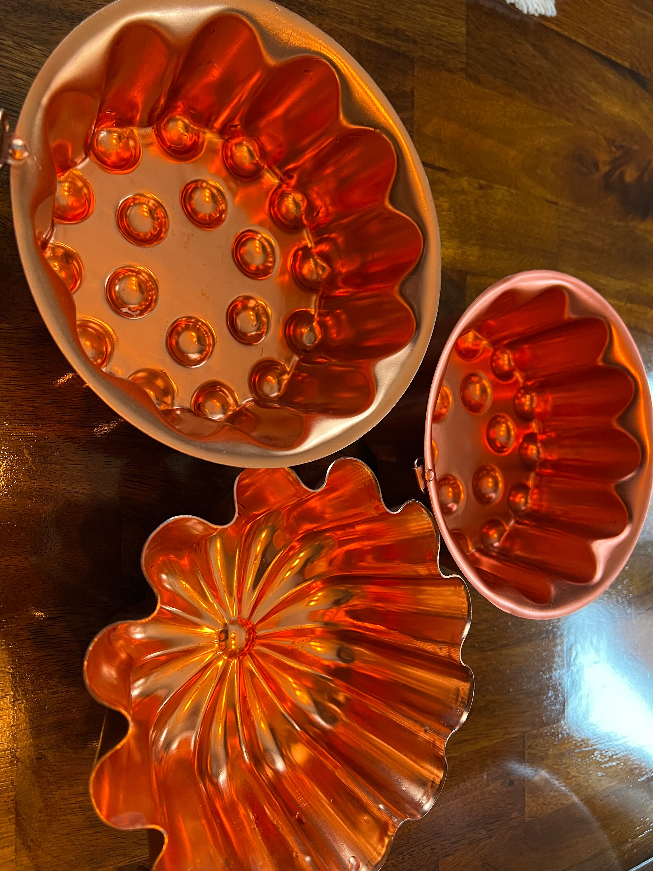 Vintage 4 Cup Copper Jello Mold/ Wall Hanging Etsy