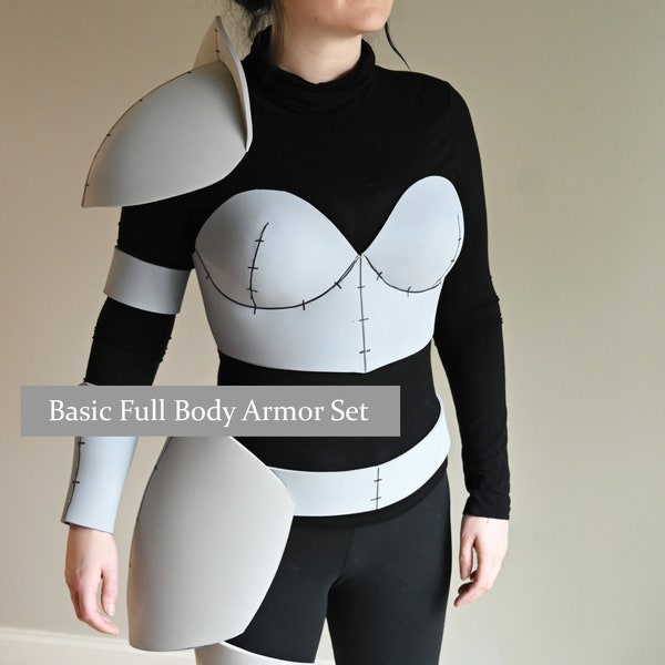 Basic Full Body Armor Patterns: Fantasy, Medieval, EVA Foam Template for Cosplay, LARP, Renfestival Bundle