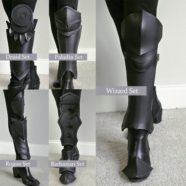 Leg and Knee Armor Patterns: Fantasy, Medieval, EVA Foam Template for Cosplay, LARP, Renfestival Bundle