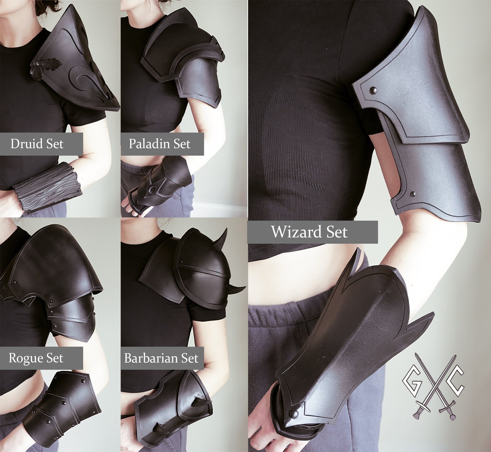 Wizard Pauldron Shoulder/pauldron and Bracer Armor Patterns: Fantasy, Medieval, EVA ...
