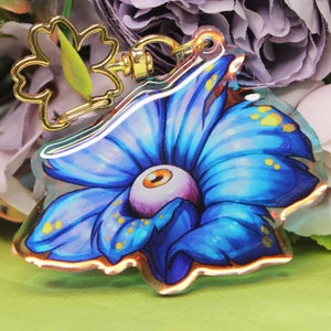 Orchids with Eyes or Teeth Acrylic Charm